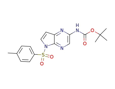 tert-butyl 5-tosyl-5H-pyrrolo[2,3-b]pyrazin-2-ylcarbamate cas no. 1201187-44-1 98%
