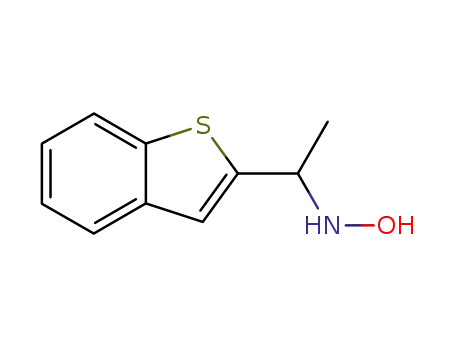 Molecular Structure of 118564-89-9 (2-(1-HYDROXYLAMINOETHYL)-BENZOTHIOPHENE)