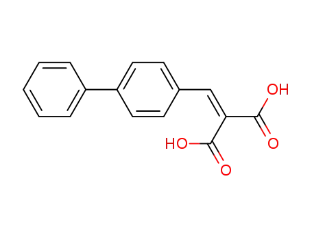 Molecular Structure of 6287-94-1 ((biphenyl-4-ylmethylidene)propanedioic acid)