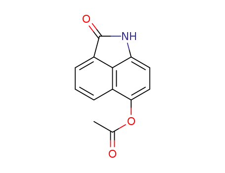 Molecular Structure of 1384846-99-4 (2-oxo-1,2-dihydrobenzo[c,d]indol-6-yl acetate)