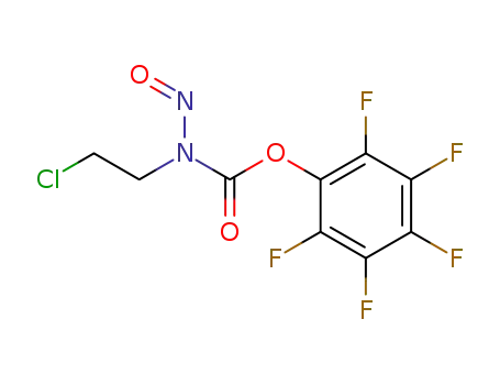 Molecular Structure of 80354-55-8 (pentafluorophenyl N-(2-chloroethyl)-N-nitrosocarbamate)