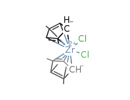 Molecular Structure of 119445-92-0 (BIS(1,3-DIMETHYLCYCLOPENTADIENYL)ZIRCONIUM DICHLORIDE)