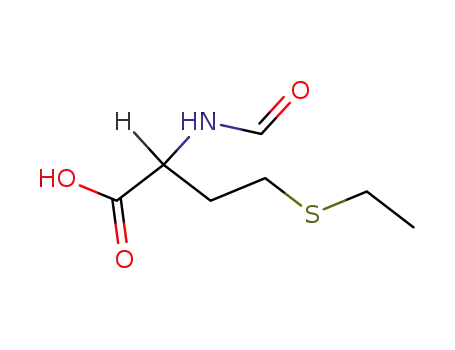 Molecular Structure of 126872-00-2 (N-FORMYL-DL-ETHIONINE)