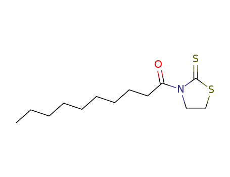 Molecular Structure of 74058-63-2 (2-Thiazolidinethione, 3-(1-oxodecyl)-)