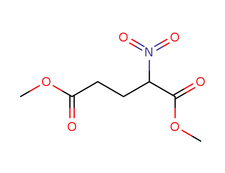 Molecular Structure of 28081-33-6 (Pentanedioic acid, 2-nitro-, dimethyl ester)