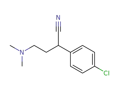 Molecular Structure of 73775-50-5 (2-(4-chloro-phenyl)-4-dimethylamino-butyronitrile)
