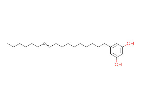 Molecular Structure of 52483-21-3 (5-(10Z)-10-Heptadecen-1-yl-1,3-benzenediol)
