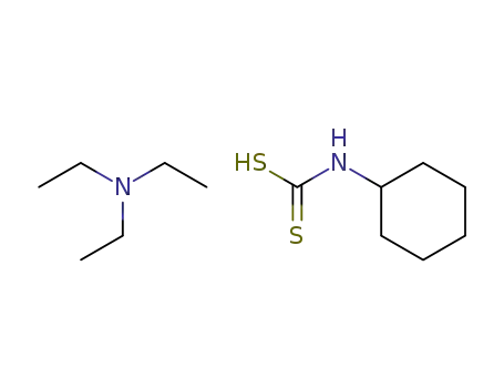 Molecular Structure of 43009-21-8 (Carbamodithioic acid, cyclohexyl-, compd. with N,N-diethylethanamine
(1:1))