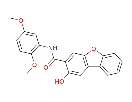 Molecular Structure of 132-62-7 (N-(2,5-Dimethoxyphenyl)-2-hydroxydibenzofuran-3-carboxamide)