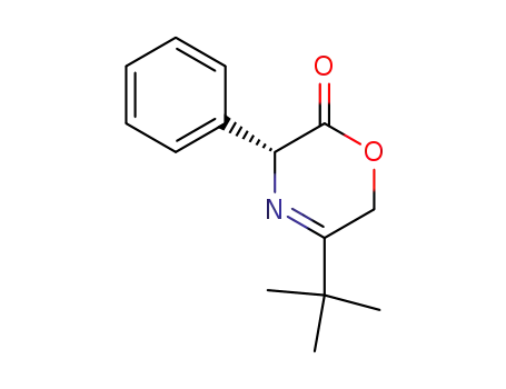 Molecular Structure of 157985-06-3 (5-(1,1-dimethylethyl)-3R-phenyl-3,6-dihydro-[1,4]oxazin-2-one)