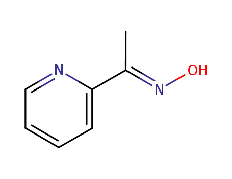 Molecular Structure of 79462-42-3 (Ethanone, 1-(2-pyridinyl)-, oxime, (1E)- (9CI))