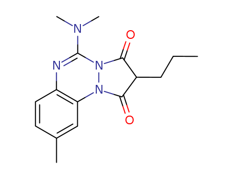 1H-Pyrazolo[1,2-a][1,2,4]benzotriazine-1,3(2H)-dione,5-(dimethylamino)-9-methyl-2-propyl-
