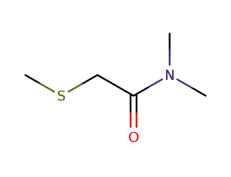 Molecular Structure of 62384-04-7 (Acetamide, N,N-dimethyl-2-(methylthio)-)