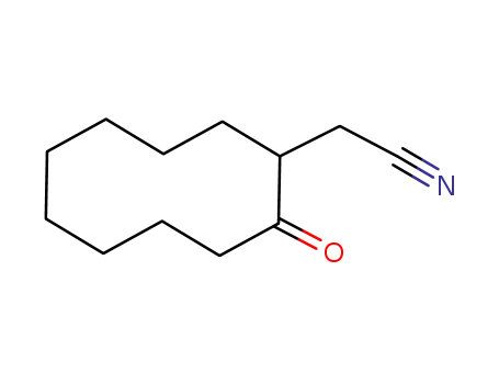 Molecular Structure of 76185-10-9 ((2-oxocyclodecane)acetonitrile)