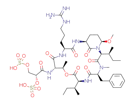Molecular Structure of 1207348-78-4 (micropeptin MZ<sub>1019</sub>)
