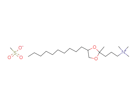 <3-(4-decyl-2-methyl-1,3-dioxolan-2-yl)propyl>trimethylammonium methanesulfonate