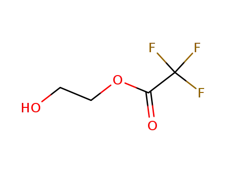 Molecular Structure of 667-32-3 (Acetic acid, 2,2,2-trifluoro-, 2-hydroxyethyl ester)