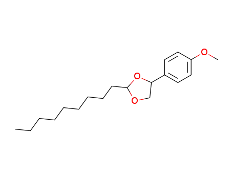 Molecular Structure of 154410-50-1 (4-(4-Methoxy-phenyl)-2-nonyl-[1,3]dioxolane)