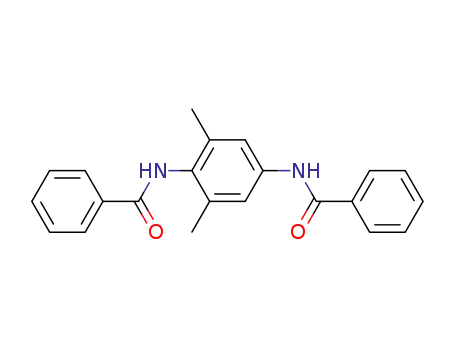 Molecular Structure of 102441-52-1 (N,N-dibenzoyl-2,6-dimethyl-p-phenylenediamine)