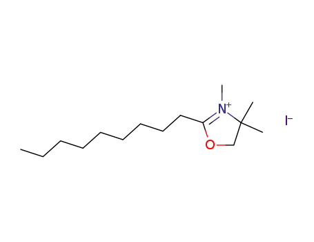 Molecular Structure of 114065-91-7 (Oxazolium, 4,5-dihydro-3,4,4-trimethyl-2-nonyl-, iodide)