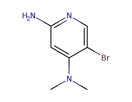Molecular Structure of 114474-08-7 (2-amino-5-bromo-4-dimethylaminopyridine)