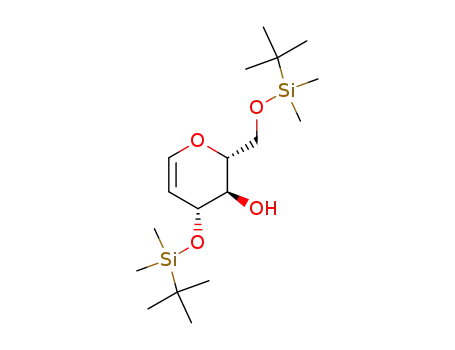 Molecular Structure of 111830-53-6 (3,6-DI-O-(TERT-BUTYLDIMETHYLSILYL)-D-GLUCAL)