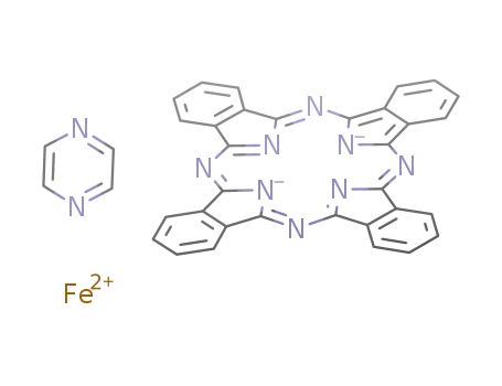 Molecular Structure of 74591-76-7 ((phthalocyaninato)-μ-(pyrazine)-iron(II))