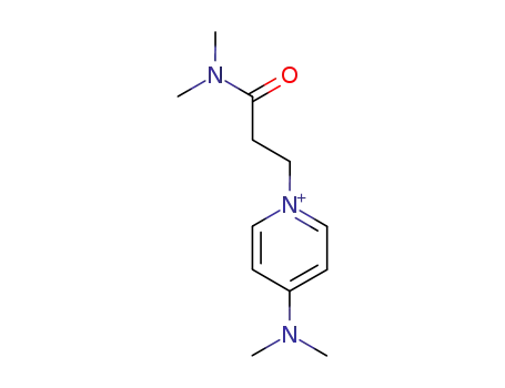 Molecular Structure of 141375-43-1 (4-Dimethylamino-1-(2-dimethylcarbamoyl-ethyl)-pyridinium)