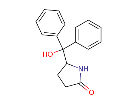 Molecular Structure of 21901-76-8 (5-(hydroxy-diphenyl-methyl)-pyrrolidin-2-one)
