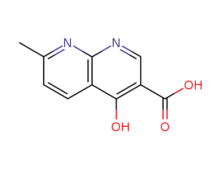 Molecular Structure of 13250-97-0 (4-Hydroxy-7-methyl-1,8-naphthyridine-3-carboxylic acid)