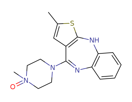 1-methyl-4-(2-methyl-10H-benzo[b]thieno[2,3-e][1,4]diazepin-4-yl)piperazine 1-oxide