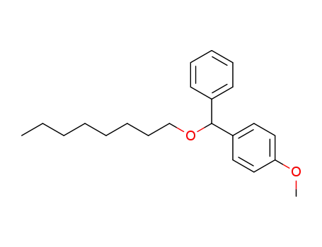 Molecular Structure of 693272-42-3 (Benzene, 1-methoxy-4-[(octyloxy)phenylmethyl]-)
