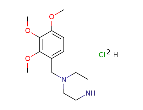 Molecular Structure of 13171-25-0 (Trimetazidine dihydrochloride)