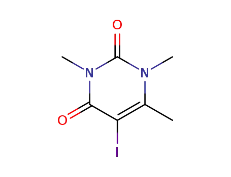 Molecular Structure of 134039-54-6 (1,2,3,4-TETRAHYDRO-5-IODO-1,3,6-TRIMETHYL-2,4-DIOXOPYRIMIDINE)