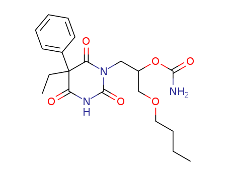 2,4,6(2H)-Pyrimidinetrione,1-[2-[(aminocarbonyl)oxy]-3-butoxypropyl]-5-ethyltetrahydro-5-phenyl-
