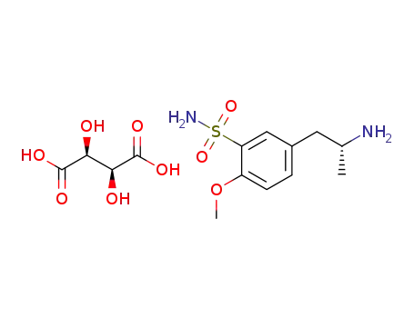 Molecular Structure of 863666-27-7 ((R)-5-(2-aminopropyl)-2-methoxybenzenesulfonamide D-tartrate)