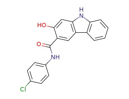 N-(4-クロロフェニル)-2-ヒドロキシ-9H-カルバゾール-3-カルボアミド