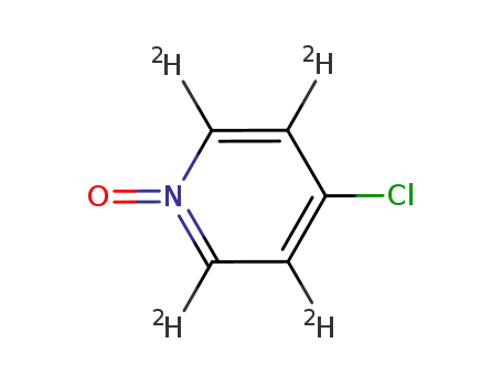 Molecular Structure of 1001003-90-2 (4-chloropyridine N-oxide-2,3,5,6-d4)