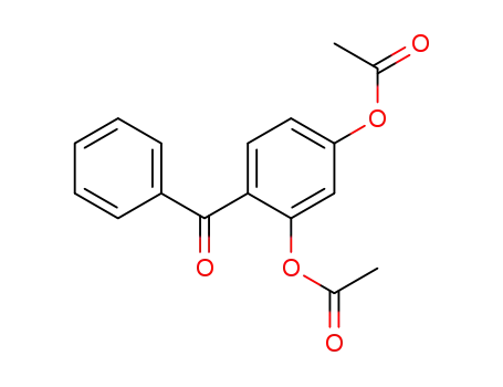Molecular Structure of 75697-71-1 (2,4-diacetoxybenzophenone)