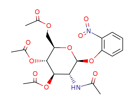 Molecular Structure of 13264-91-0 (2-Nitrophenyl2-acetamido-3,4,6-tri-O-acetyl-2-deoxy-a-D-glucopyranoside)