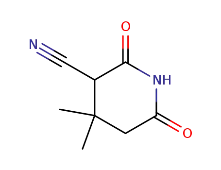 4,4-dimethyl-2,6-dioxo-piperidine-3-carbonitrile