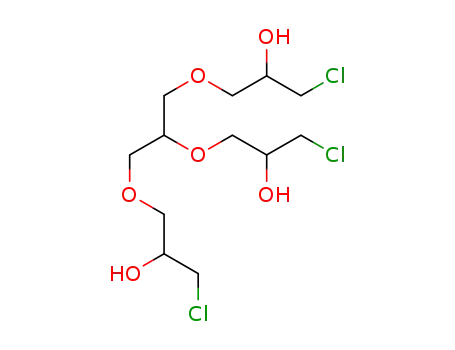 Molecular Structure of 50794-09-7 (1,2,3-Tris(3-chloro-2-hydroxypropoxy)propane)