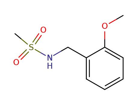 Molecular Structure of 346695-60-1 (<i>N</i>-(2-methoxy-benzyl)-methanesulfonamide)