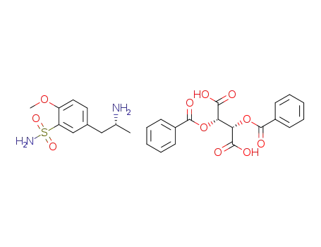 Molecular Structure of 1161025-56-4 ((R)-5-(2-aminopropyl)-2-methoxybenzenesulfonamide dibenzoyl-D-tartrate)