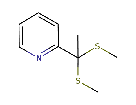 Molecular Structure of 950993-48-3 (2-[1,1-bis(methylthio)]ethylpyridine)