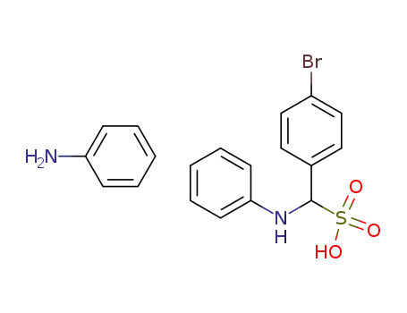 Molecular Structure of 113360-52-4 ((4-Bromo-phenyl)-phenylamino-methanesulfonic acid; compound with phenylamine)