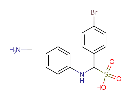 Molecular Structure of 114021-98-6 ((4-Bromo-phenyl)-phenylamino-methanesulfonic acid; compound with methylamine)