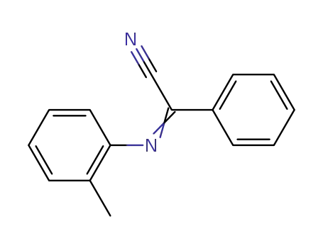 Benzeneacetonitrile, a-[(2-methylphenyl)imino]-
