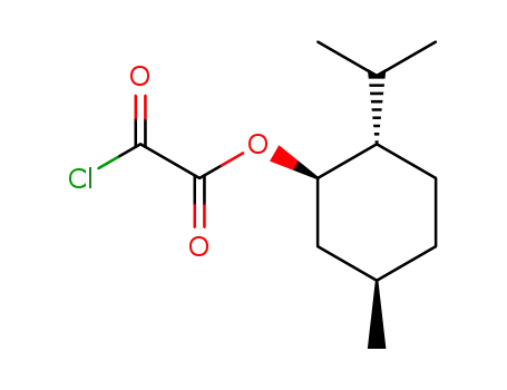 Molecular Structure of 81529-62-6 ((1R,2S,5R)-2-isopropyl-5-methylcyclohexyl 2-chloro-2-oxoacetate)