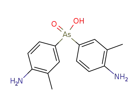 Molecular Structure of 860753-20-4 (bis-(4-amino-3-methyl-phenyl)-arsinic acid)